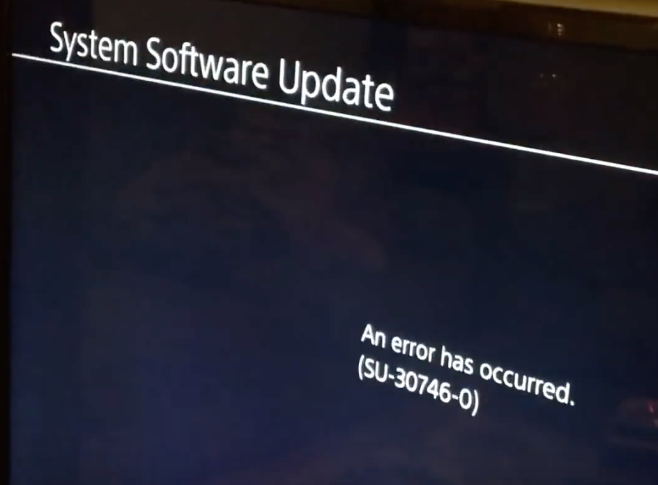 to fix the SU-30746-0 error on PS4 - Troubleshooting Central