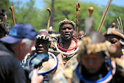 King Makhosonke II during the Komjekejeke annual commemoration outside Pretoria, celebrating the Kingdom of amaNdebele. /Thulani Mbele