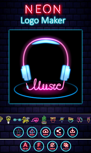 Neon Logo Maker - Logo Creator  Logo Designer