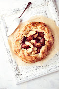 Rustic plum and apple galette.