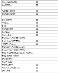 Cake Bite menu 2