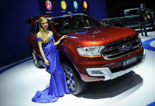 Ford All New Everest is displayed in The 23rd Indonesia International Motor Show (IIMS) at JI EXPO Kemayoran on August 19, 2015 in Jakarta, Indonesia. The 23rd IIMS features 30 automotive brands and more than 35 in supporting industries. Picture Credit: Getty