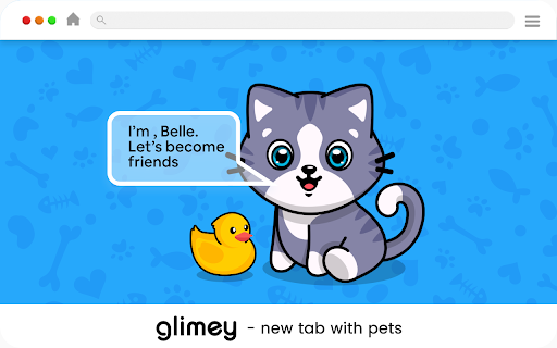 Pets Chrome Extension - Glimey New Tab