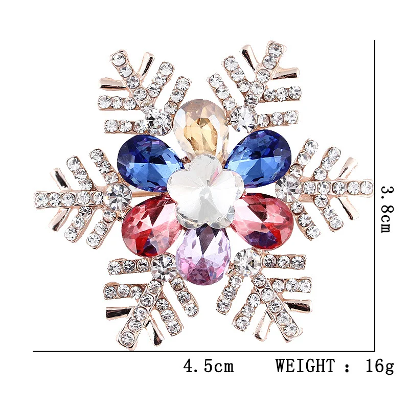 Broche de Natal geométrico simples para mulheres. Um acessório de moda elegante e versátil para realçar o seu look festivo.