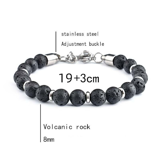 Title 11, Mens Stainless Steel Adjustable Stone Spacer B...