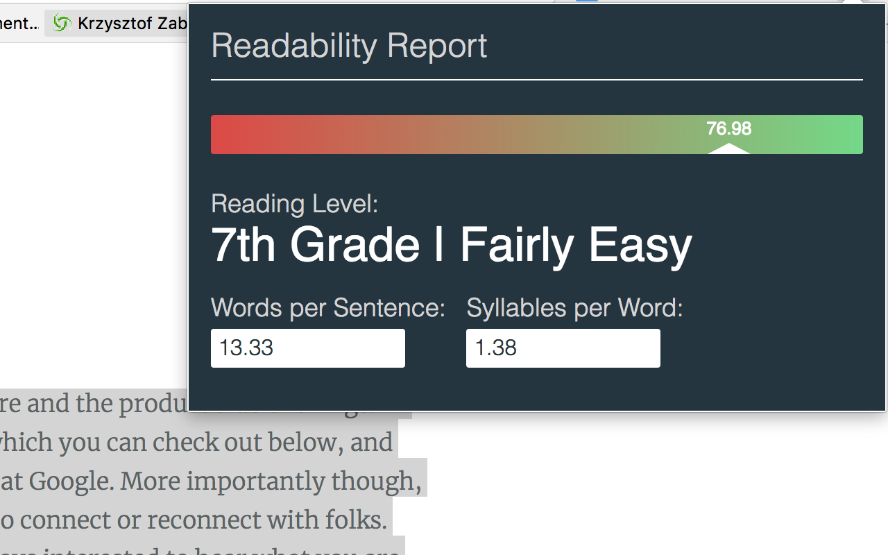 Readability Score Preview image 1