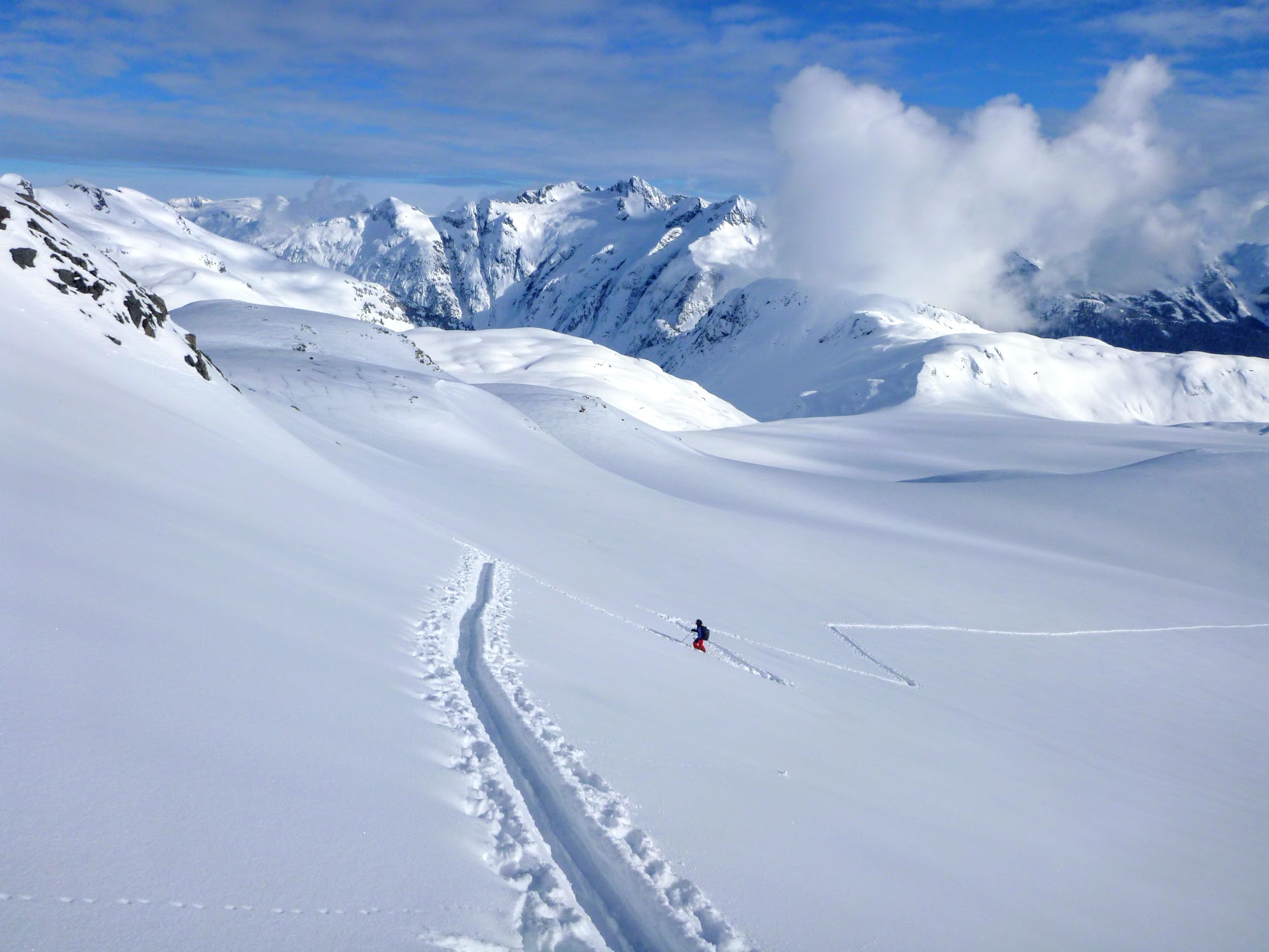 Going up the steepest part