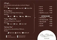 Happyness Chocolates menu 2