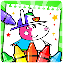 Peppo Piglet: Coloring Book