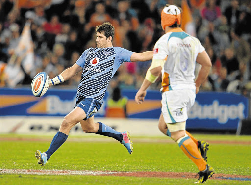 Morné Steyn during a Super rugby match against the Cheetahs. His prowess with the boot remains one of the Bulls' biggest weapons