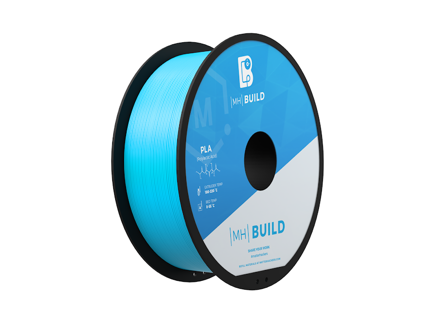 Light Blue MH Build Series PLA Filament - 2.85mm (1kg)
