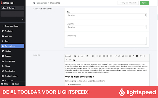 Hoysem X Lightspeed eCom Toolbar