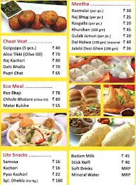 Chaat Vaat menu 1