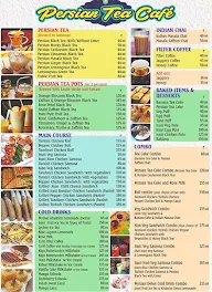 Persian Tea Cafe menu 1