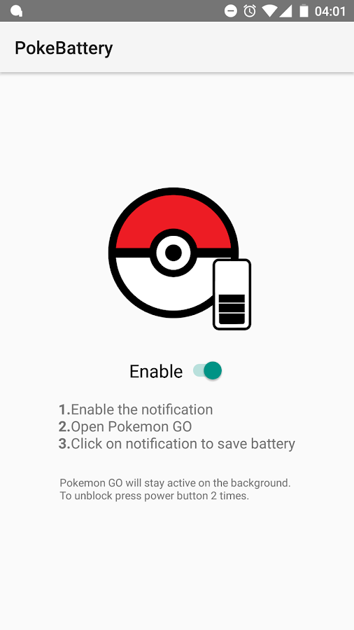 PokeBattery Screen 3