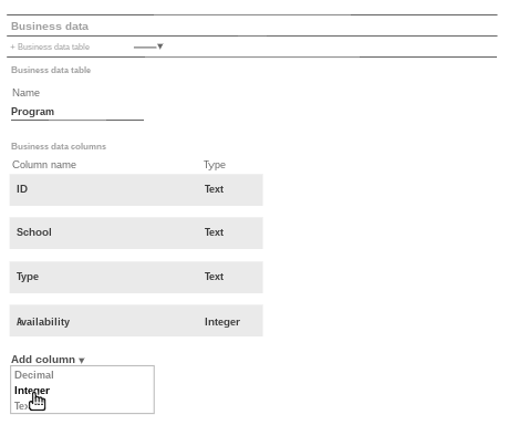 Add integer columns