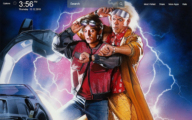  Back to the Future Wallpapers Theme New Tab