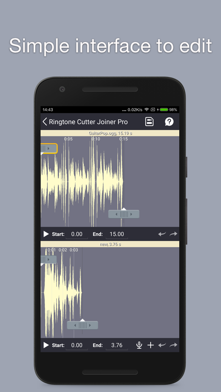 Ringtone Cutter Joiner Screen 1