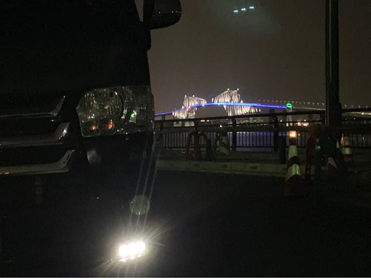 レジアスエースの夜のドライブ・スカイツリー・東京ゲートブリッジ・レジアスエースに関するカスタム事例の投稿画像3枚目