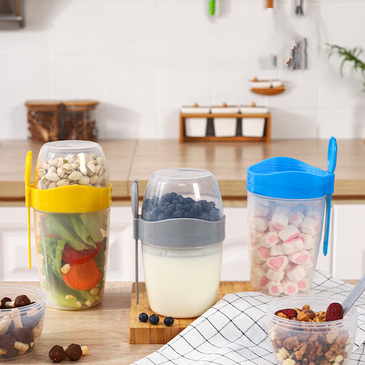 Title 5, Large Capacity Salad Cup With Spoon Lid. Enjoy ...