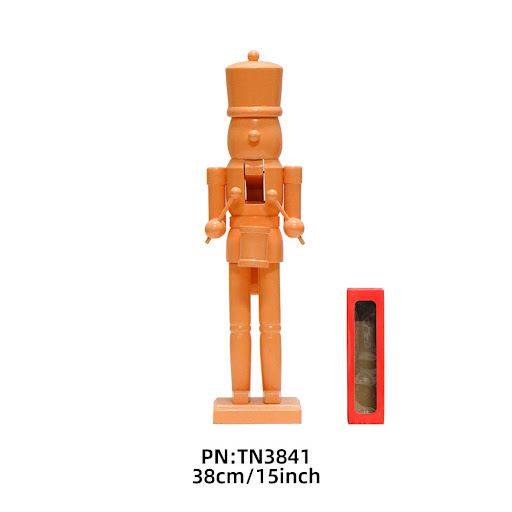 Title 5, 38CM Solid Color Nutcracker made of Solid Wood,...