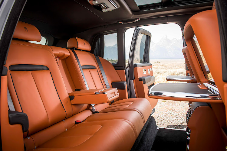 The Rolls-Royce Cullinan interior.