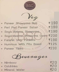 Bombay Shawarma Company menu 2