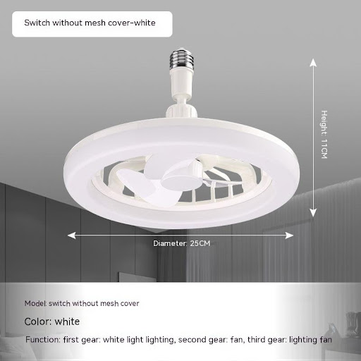 Title 1, Remote Control E27 Screw Adjustable Bedroom Fan...