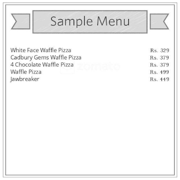 Wack Waffles & Brownies menu 