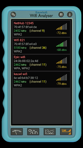 Screenshot Wifi Analyser