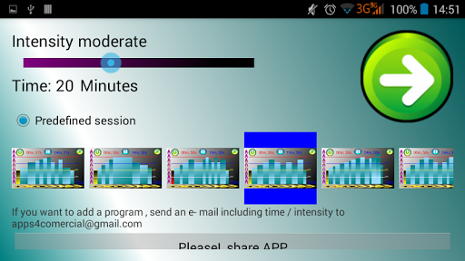 Visual Training Timer Interval