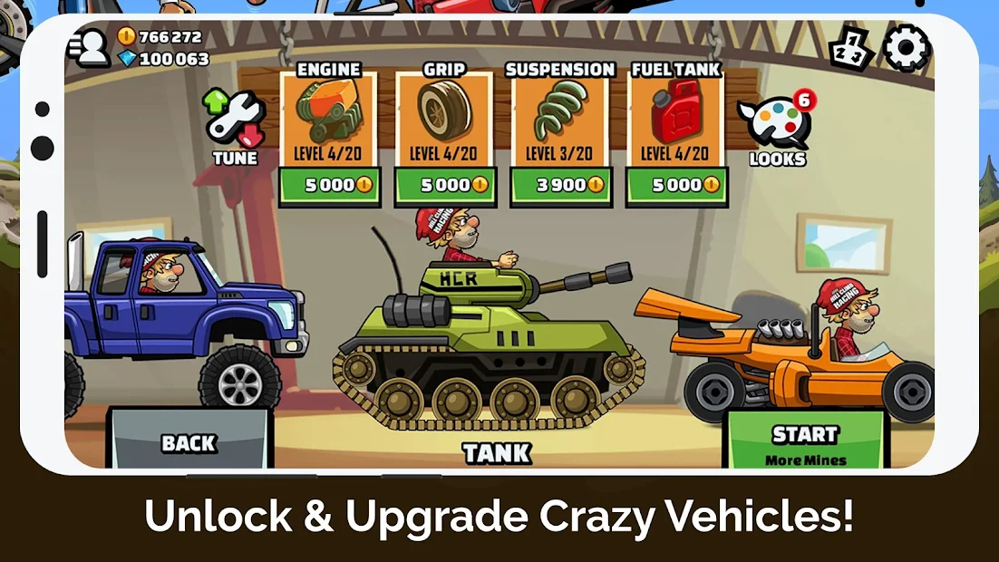 Hill Climb Racing Mod apk [Unlimited money] download - Hill Climb