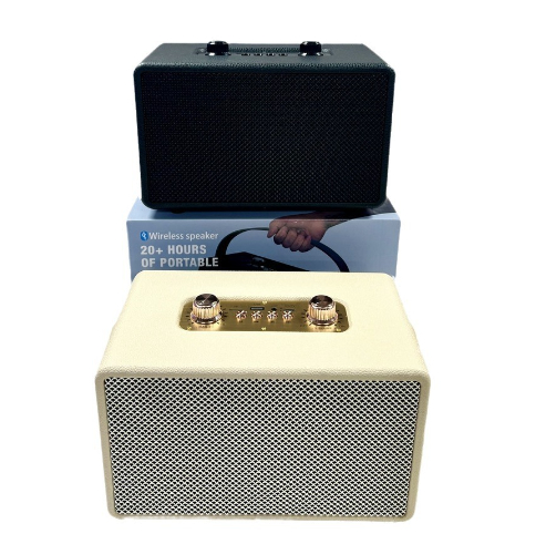 Title 6, M29 Głośnik Bluetooth Retro Drewniany Przenośny...