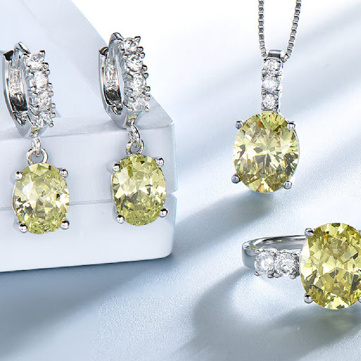 Title 5, Fashion Pendant Ring Earring Set for Women, a p...
