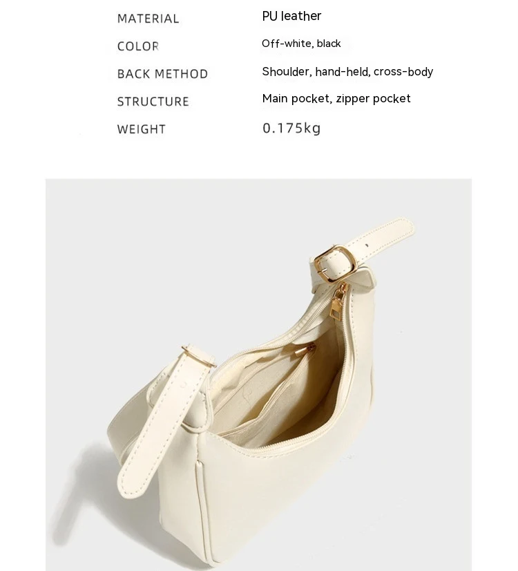 Title 9, Eenvoudige crossbody damestas, dumpling model. ...