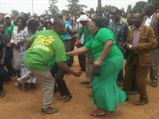 Teachers in Meru during the protests