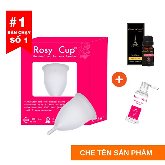 Cốc Nguyệt San Rosy Cup Chính Hãng (Freeship 99K)