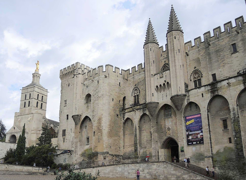 The cathedral in Avignon, France, dates from the 12th century.