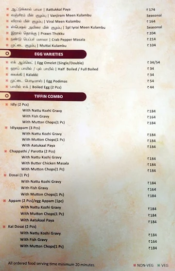 Guru Mess menu 