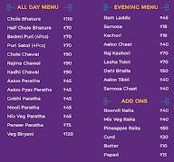 Paharganj Ke Chole Bhature menu 1