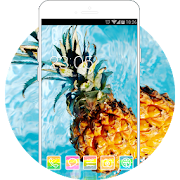 Fruit Theme Tropical Pineapple HD Wallpaper  Icon