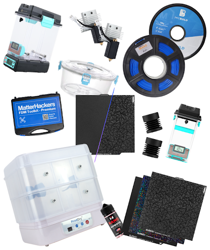 Buy the materials and accessories needed to succed with your particular application on the Bambu Lab 3D printers