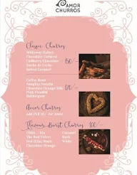 Amor Churros menu 2