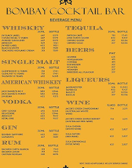 Bombay Cocktail Bar menu 8