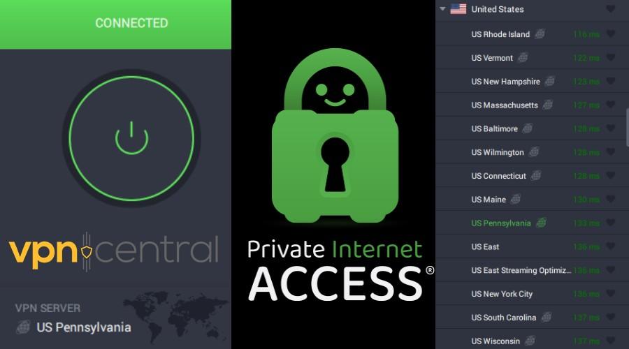 private internet access united states server locations