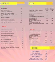 The Favourite Burgers menu 1