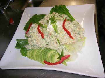 Avocado smoked cod and grapefruit salad