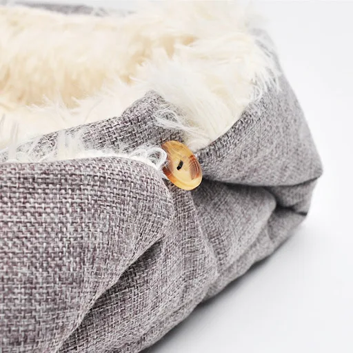 Long Plush Pet Square Blanket Nest Cat Cushion Comfortable Sleep Kennel Thick Pet Mat Dual Purpose Folding Pet Bed Washa