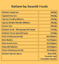 Ratlami By Swastik Foods menu 1