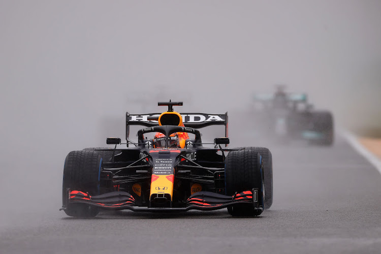 Max Verstappen on track during the F1 Grand Prix of Belgium at Circuit de Spa-Francorchamps on August 29 2021 in Spa, Belgium.